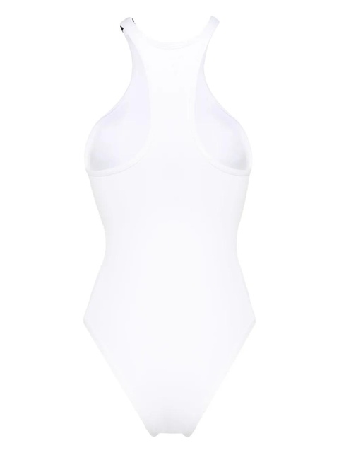 The Attico logo-plaque swimsuit - White - zdjęcie produktu nr 1