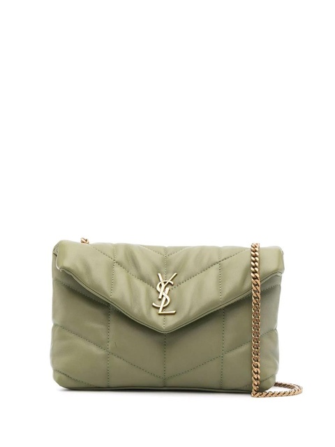 Saint Laurent Puffy mini bag - Green - zdjęcie produktu nr 1