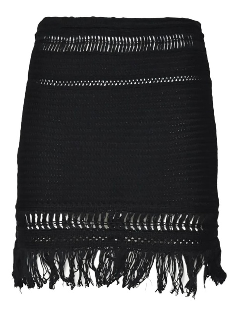 MARANT ÉTOILE Ardena crochet-knit mini skirt - Black - zdjęcie produktu nr 1