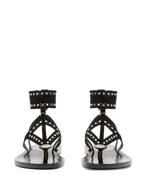 MARANT ÉTOILE studded ankle-strap sandals - Black - zdjęcie produktu nr 1