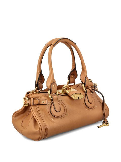Chloé padlock-detail leather bag - Brown - zdjęcie produktu nr 1