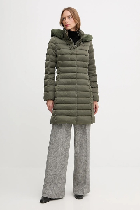 Geox kurtka puchowa BETTANIE kolor zielony zimowa W5626H T3122 - zdjęcie produktu nr 1