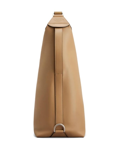 Tod's asymmetrical leather shoulder bag - Brown - zdjęcie produktu nr 2