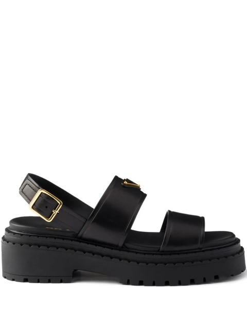 Prada buckle-strap platform sandals - Black - zdjęcie produktu nr 1