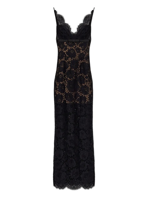 Self-Portrait lace-panelled maxi dress - Black - zdjęcie produktu nr 1