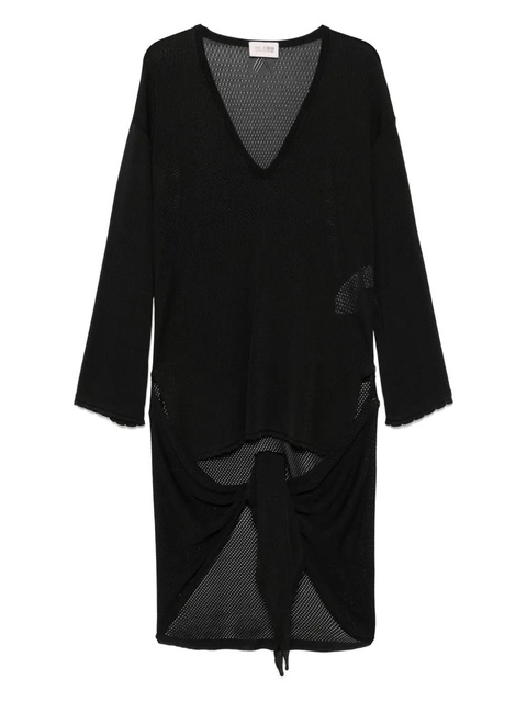 The Attico knotted mini dress - Black - zdjęcie produktu nr 1