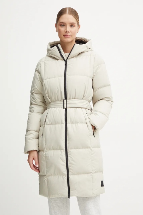 Jack Wolfskin kurtka puchowa damska kolor szary zimowa - zdjęcie produktu nr 1