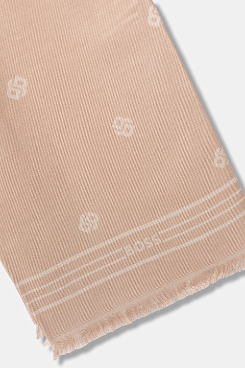 BOSS szal damski kolor różowy wzorzysty 50535789 - zdjęcie produktu nr 2