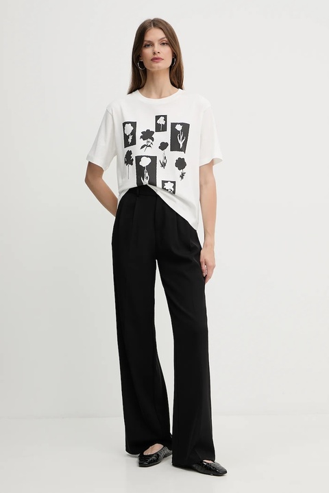 Weekend Max Mara t-shirt bawełniany damski kolor biały 2525976051600 - zdjęcie produktu nr 2