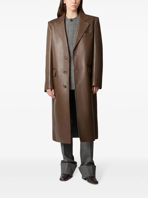 Tod's leather coat - Brown - zdjęcie produktu nr 2