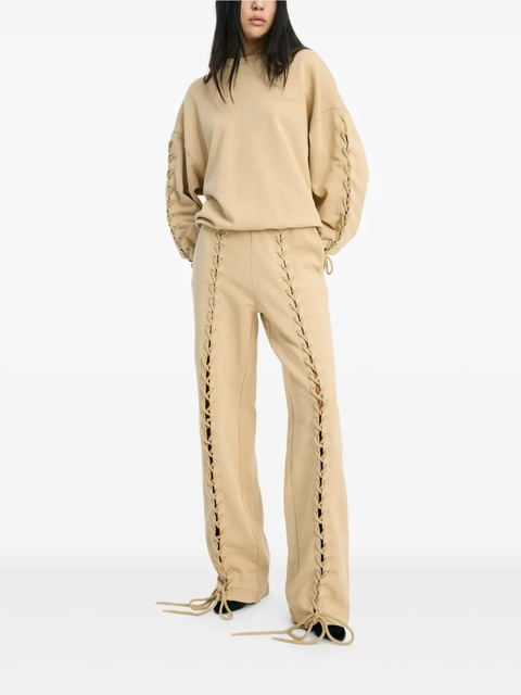 ROTATE BIRGER CHRISTENSEN lace-up track pants - Neutrals - zdjęcie produktu nr 1