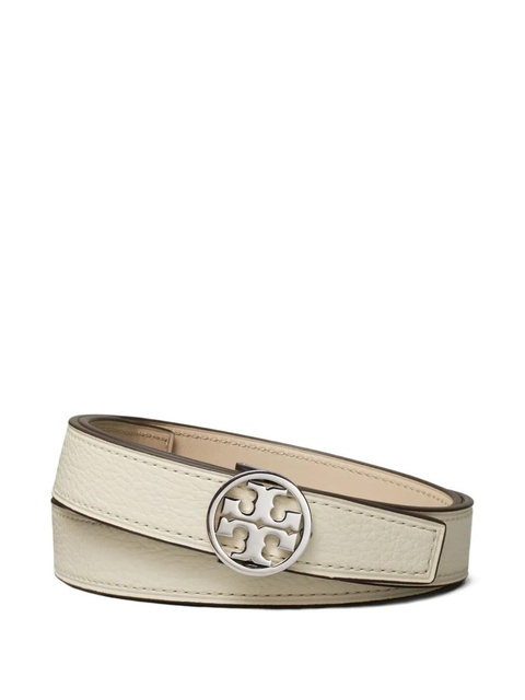 Tory Burch Miller double-wrap leather belt - White - zdjęcie produktu nr 1