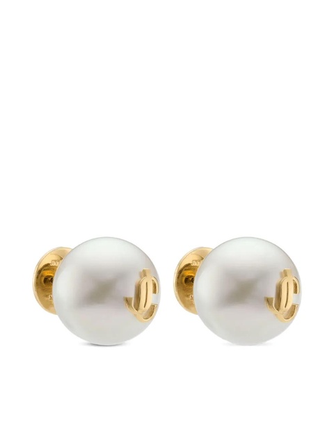 Jimmy Choo maxi pearl studs earrings - White - zdjęcie produktu nr 2