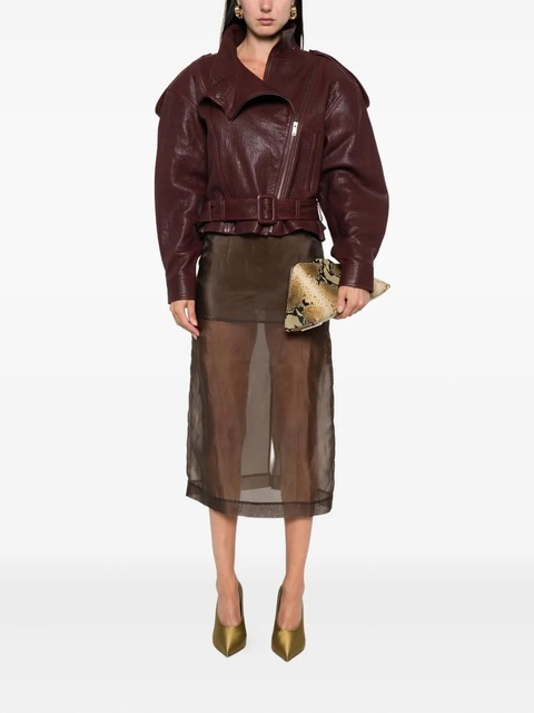 ducie grained leather jacket - Red - zdjęcie produktu nr 2