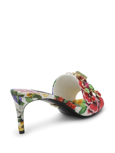 Dolce & Gabbana floral embellished sandals - Red - zdjęcie produktu nr 2