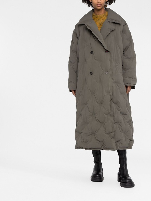 Maison Margiela single-breasted padded coat - Green - zdjęcie produktu nr 2