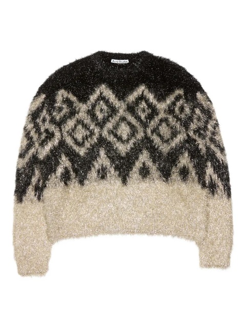 Acne Studios geometric-pattern sweater - Black - zdjęcie produktu nr 1