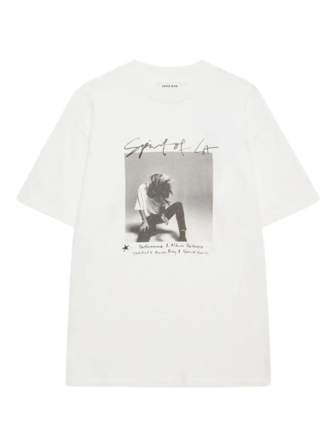 ANINE BING Ashton T-shirt - White - zdjęcie produktu nr 1