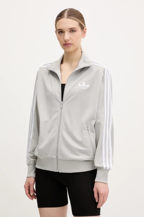 adidas Originals bluza Firebird damska kolor szary z aplikacją JC8254 - zdjęcie produktu nr 1