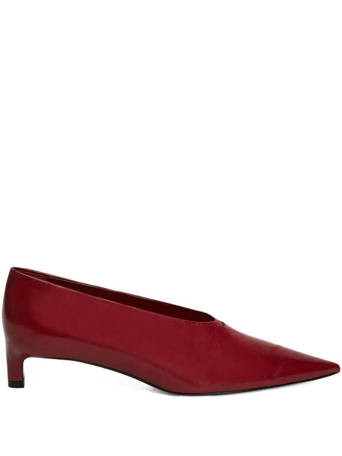 Jil Sander leather pumps - Red - zdjęcie produktu nr 1