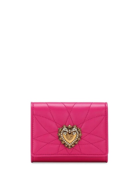 Dolce & Gabbana small Devotion leather wallet - Pink - zdjęcie produktu nr 1