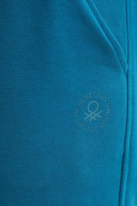 United Colors of Benetton spodnie dresowe damskie kolor turkusowy gładkie 3WNW3F04R - zdjęcie produktu nr 2