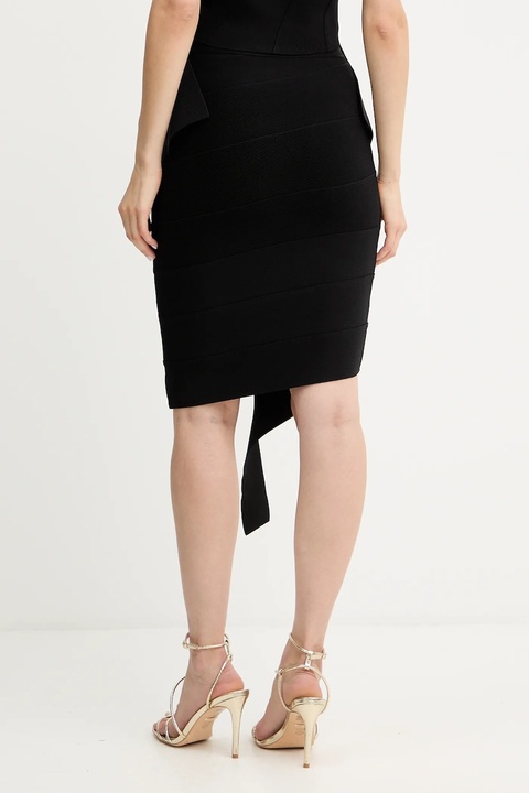 Herve Leger spódnica Alma kolor czarny mini prosta HLT3536090 - zdjęcie produktu nr 2