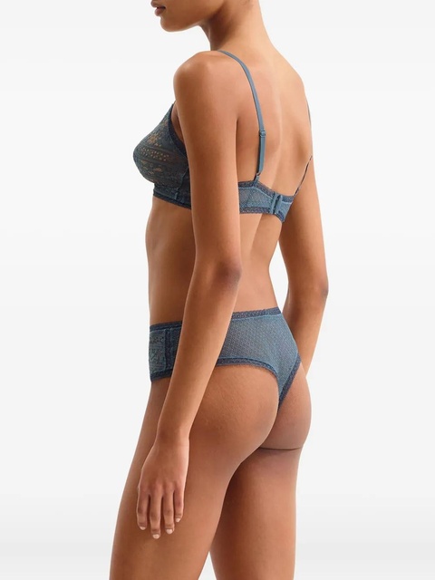ERES lace-trimmed thong - Blue - zdjęcie produktu nr 2