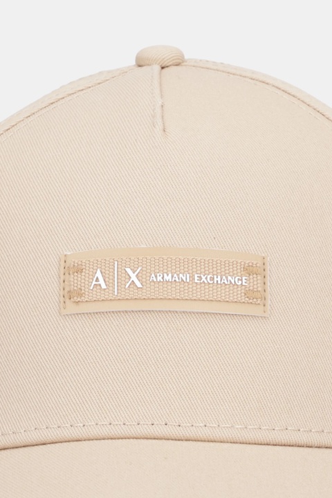 Armani Exchange czapka z daszkiem bawełniana kolor zielony XW001502 AF19099 - zdjęcie produktu nr 1