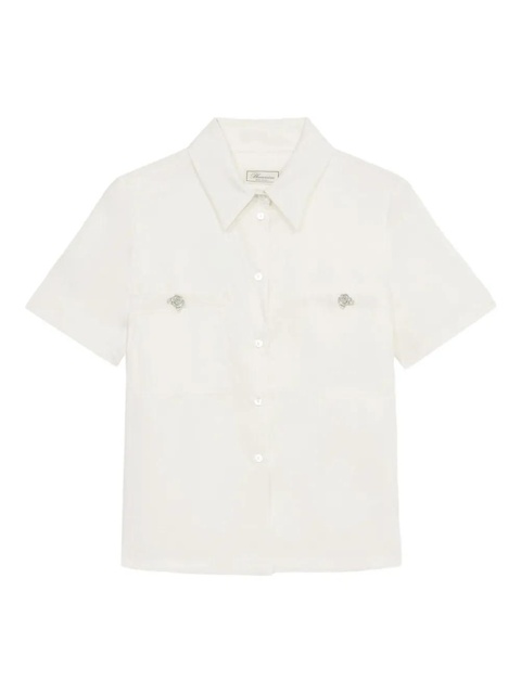 Blumarine short-sleeve button-up shirt - White - zdjęcie produktu nr 1