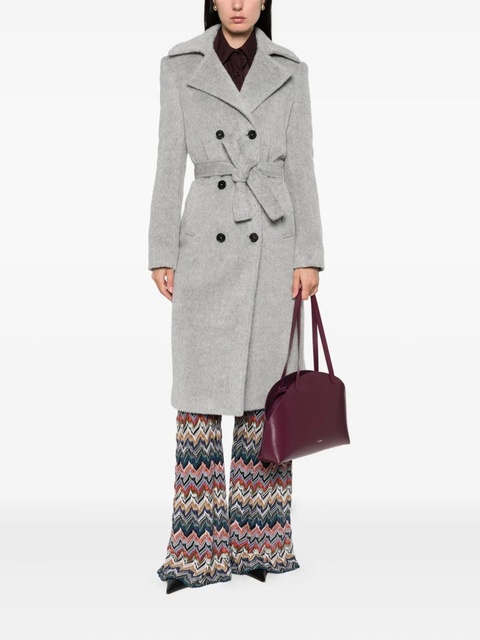Missoni double-breasted belted coat - Grey - zdjęcie produktu nr 2