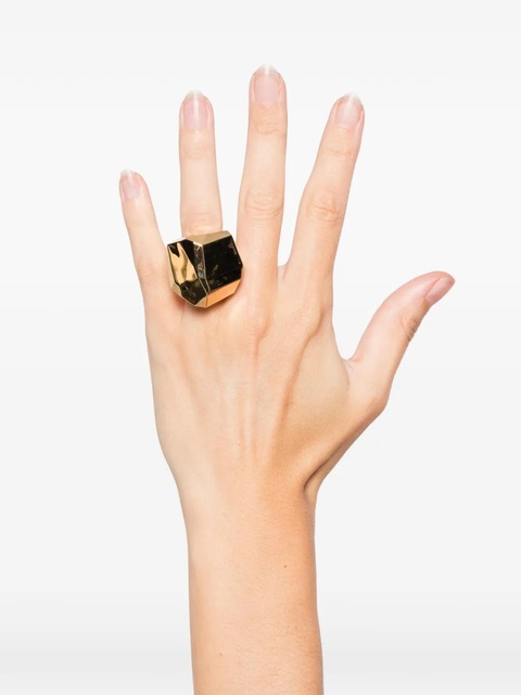 Lanvin geometric-shape ring - Gold - zdjęcie produktu nr 2