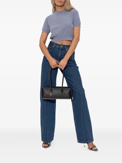 Alexander Wang embossed-logo short-sleeve top - Purple - zdjęcie produktu nr 1