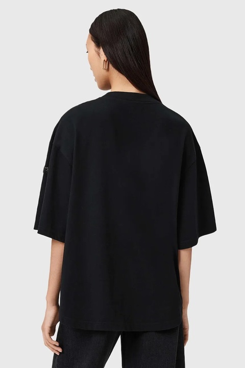 AllSaints t-shirt bawełniany damski kolor czarny W152JD - zdjęcie produktu nr 2