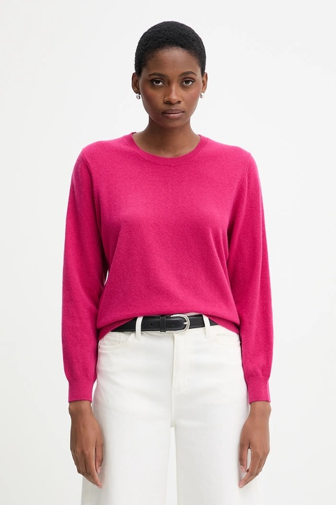 United Colors of Benetton sweter wełniany damski kolor różowy 1002D10BG - zdjęcie produktu nr 1