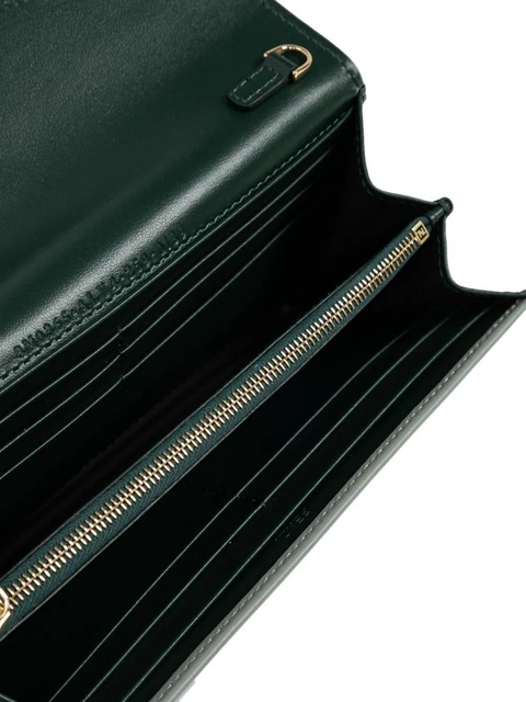 FENDI chain-strap leather mini bag - Green - zdjęcie produktu nr 2
