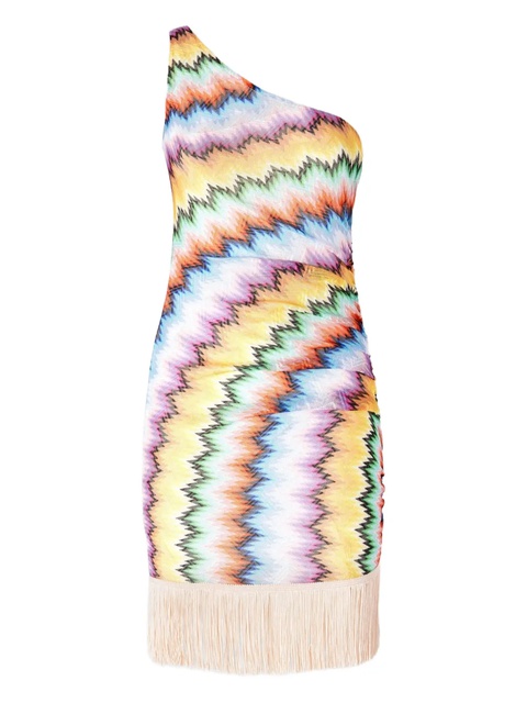 Missoni zigzag fringe mini dress - Neutrals - zdjęcie produktu nr 1