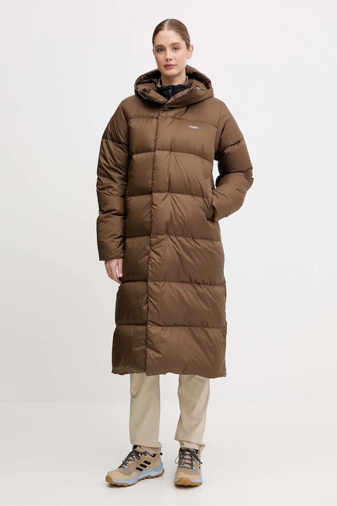 Haglöfs kurtka puchowa kolor brązowy 607775 - zdjęcie produktu nr 1