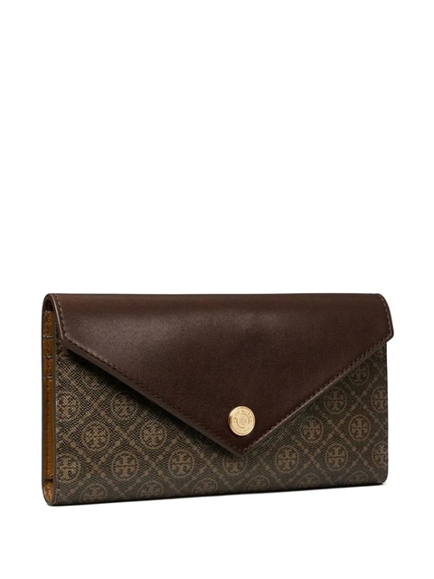 Tory Burch monogram-pattern wallet - Brown - zdjęcie produktu nr 1