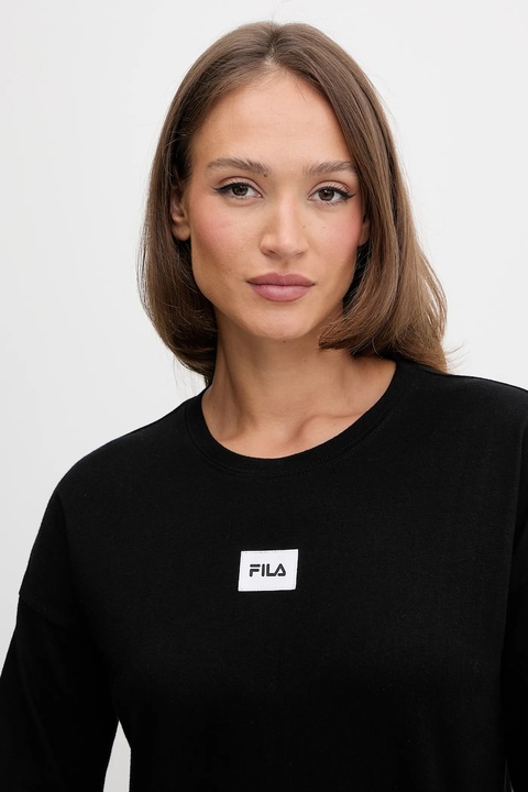 Fila piżama bawełniana damska kolor czarny bawełniana FPW4218 - zdjęcie produktu nr 2