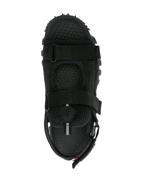 Moncler Vela logo-patch sandals - Black - zdjęcie produktu nr 2
