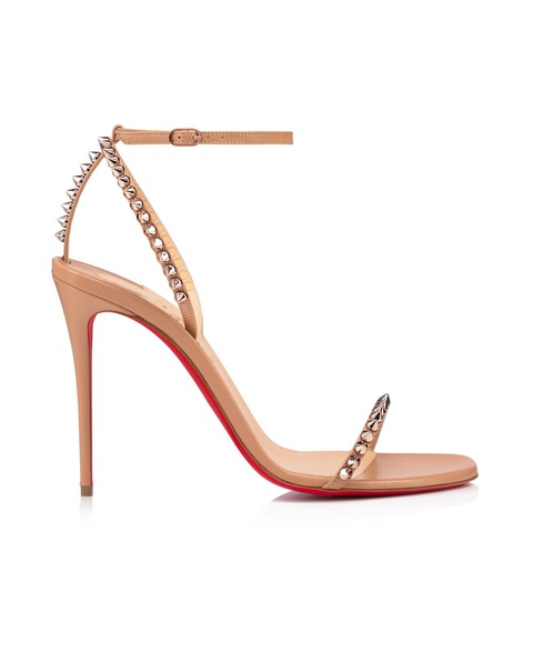 CHRISTIAN LOUBOUTIN - Beżowe sandały na szpilce So Me - zdjęcie produktu nr 2
