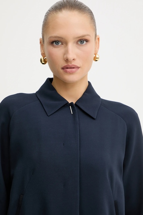 BOSS marynarka kolor granatowy oversize gładka 50542011 - zdjęcie produktu nr 2