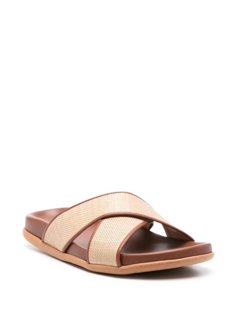Ancient Greek Sandals Thais basket-weave slides - Neutrals - zdjęcie produktu nr 2