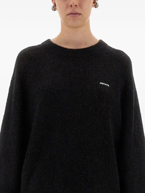 ROTATE BIRGER CHRISTENSEN logo-detail sweater - Black - zdjęcie produktu nr 2
