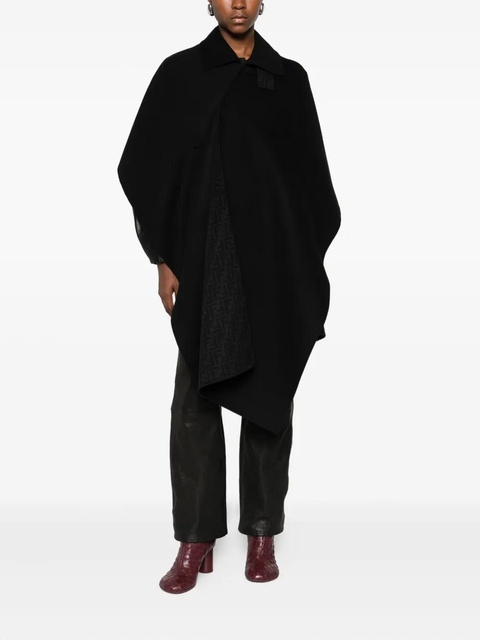 FENDI buttoned cape - Black - zdjęcie produktu nr 1