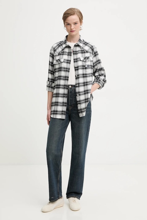 Tommy Jeans t-shirt bawełniany damski kolor beżowy DW0DW21965 - zdjęcie produktu nr 1