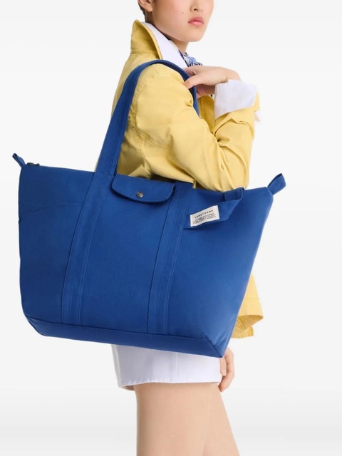 Longchamp XL Le Pliage canvas tote bag - Blue - zdjęcie produktu nr 2