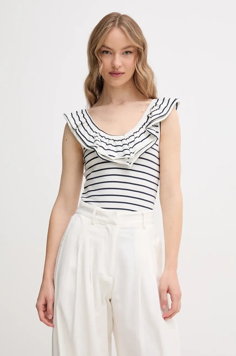 Pepe Jeans top VALERY kolor biały odkryte plecy PL506017 - zdjęcie produktu nr 1