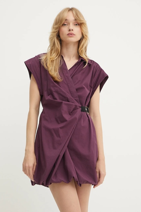 Pinko sukienka kolor fioletowy mini rozkloszowana 105207 A2L8 - zdjęcie produktu nr 1